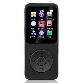 1,8-дюймовый цветной экран, Bluetooth-совместимый музыкальный плеер для спортивных электронных книг MP3 MP4 FM