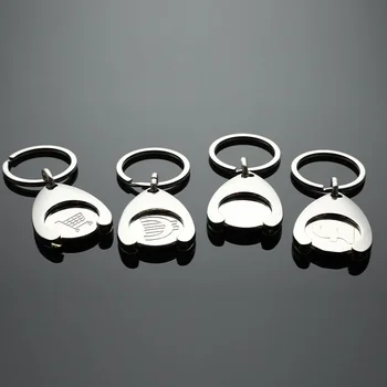 1шт Новый Брелок Корзина для покупок Сменный дизайн Брелок для ключей от автомобиля Держатели колец Корзина для покупок Брелок для монет Брелок для ключей Дизайнер