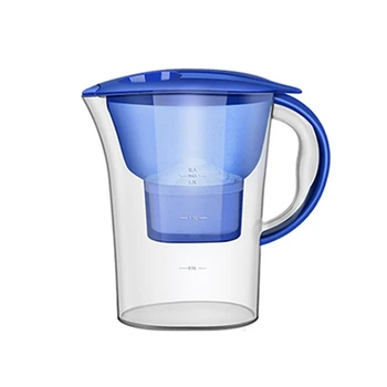 1шт Синий Сетчатый чайник Портативный Очиститель Воды Бытовой Кухонный Чайник с фильтром из активированного угля