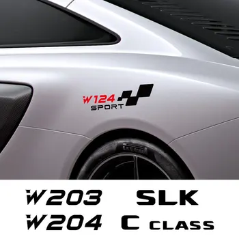 2ШТ Боковая Наклейка На Дверь Автомобиля Виниловая Пленка Наклейка Автоаксессуары Для Mercedes Benz W124 W203 W204 A B C E S CLASS CLA CLS SL SLC SLK