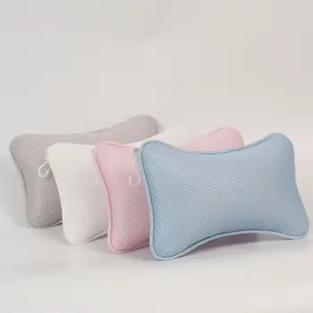 3D Сетчатая подушка для ванны с костями, 2 утолщающиеся присоски для домашней ванной, нескользящая подушка для ванны, Массажная подушка для спа-салона в отеле, подушка для ванны