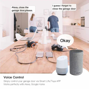 CORUI Tuya Smart WIFI Контроллер открывания гаражных ворот DIY Голосовое управление Пульт дистанционного управления для умной жизни Работа с Alexa Google Home