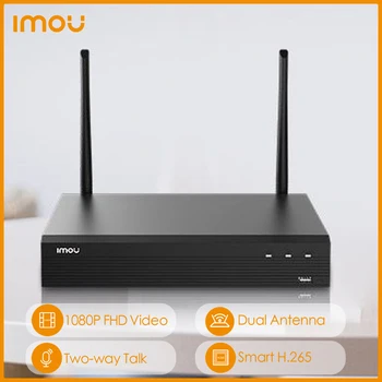 Dahua Imou Smart H.265 Беспроводной 1080P NVR1104HS-W-S2 NVR1108HS-W-S2 4/8CH Wifi P2P Сетевой Видеомагнитофон ONVIF с двусторонним разговором NVR