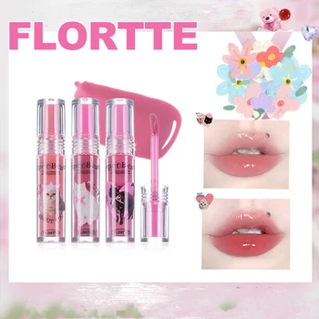 FLORTTE Новый блеск для губ DuDu Lip Glaze Увлажняющий Прозрачный Водостойкий Жидкий макияж для губ Жидкий макияж для губ Косметика