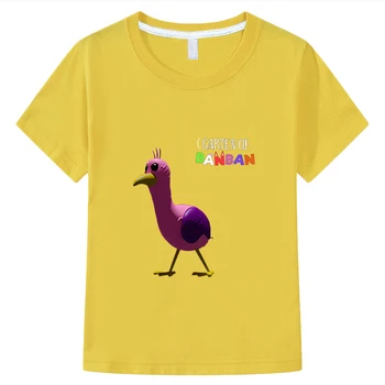 Garten of Banban/ Милая футболка, Топы с короткими принтами из мультфильмов, y2k, цельная одежда для мальчиков и девочек, футболка с Аниме, Летняя детская одежда