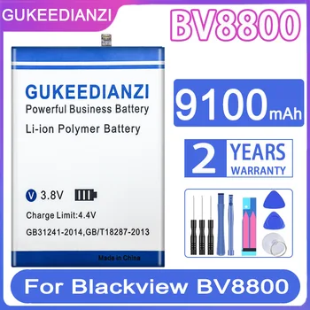 GUKEEDIANZI Li456182PHTT-B Аккумулятор 9100 мАч для Blackview BV8800 BL8800 Pro BL8800Pro Мобильный Телефон Bateria с Инструментами