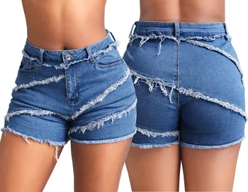 HAOOHU Летние взрывные городские высокие уличные модные универсальные джинсы с широкими штанинами, британские повседневные джинсовые шорты для отдыха, женская новая молодежная
