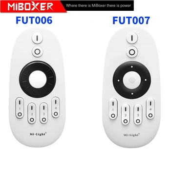 Miboxer FUT006 FUT007 2,4 ГГц 4-Зонное Вращающееся Колесо/Кнопка Дистанционного Управления RF Wireless CCT Remote Control LED Strip Controller