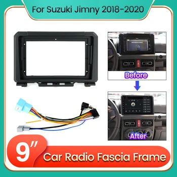 TomoStrong Для Suzuki Jimny JB64 2018 2019 2020 Автомобильный радиоприемник Рамка панели приборной панели Шнур питания CANBUS
