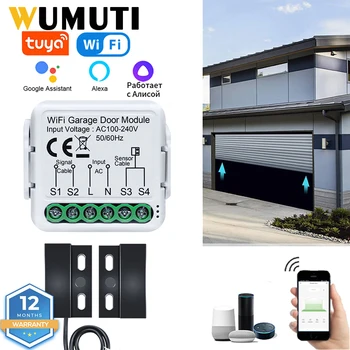Tuya WiFi, смарт-датчики гаражных ворот, контроллер открывания 100 В-240 В, голосовой пульт дистанционного управления с Alexa Google Home Smart Life