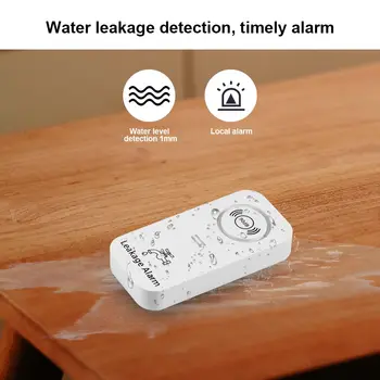 TY017 Беспроводной датчик воды, оповещающий о протечках и капле, сигнализация для кухни, уборщиков, сигнализация на 90 дБ, детектор утечки воды