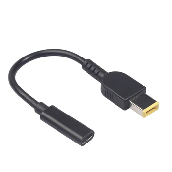 USB 3.1 Type C Разъем от USB к квадратному штекеру постоянного тока с кабелем-адаптером для зарядки PD