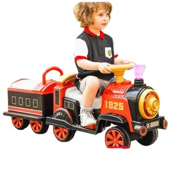 Yy Train Детский электромобиль с портативным пультом дистанционного управления для мальчиков и девочек