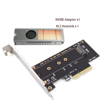 Адаптер PCIE к M2 PCI Express 3.0 x4 к NVME SSD Поддержка адаптера M2 PCIE 2230 2242 2260 2280 M.2 SSD с радиатором