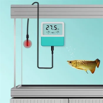 Аквариум для морской и пресноводной рыбы, специальный электронный термометр с цифровым дисплеем, высокоточный датчик температуры воды