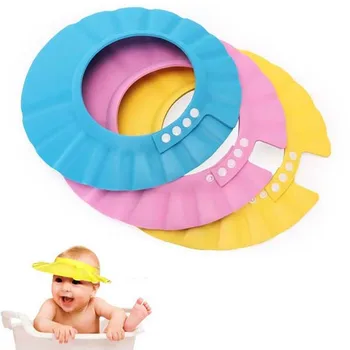 Безопасный шампунь для душа и купания Защита для ванны Мягкая шапочка для мытья волос для детей Bebes Детская шапочка для душа для купания Hat Kids