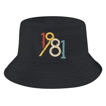 Винтажные цветные унисекс-шляпы 1981 года в стиле хип-хоп, солнцезащитная кепка для рыбалки, модный дизайн