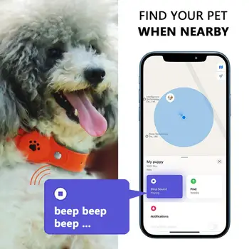 Водонепроницаемый ошейник для отслеживания собак с GPS-трекером IOS, легкий, длительный срок службы батареи, защита от потери домашних животных в режиме реального времени, подходит для маленьких средних и крупных собак