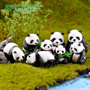 Гигантская панда Микро Пейзаж Аксессуары для торта ручной работы из ПВХ Украшение для китайской куклы для креативного дома