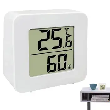 Гигрометр влажности в помещении Мини-ЖК-измеритель температуры и влажности, Высокоточный монитор влажности на ЖК-дисплее