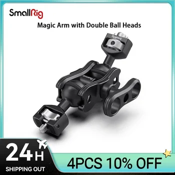 Двойная зеркальная камера SmallRig Magic Arm с Двойными шаровыми головками (установочные штифты Arri и винт 1/4 дюйма) Для поддержки режиссерского монитора 2115