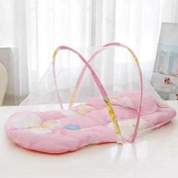Детское постельное белье, москитная сетка переносного и складного дизайна, сетка для кроватки из полиэстера для новорожденных, игровая палатка для летних путешествий