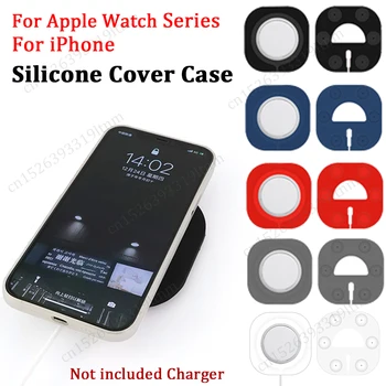 Для беспроводного зарядного устройства Magsafe Силиконовый чехол-кронштейн для iPhone 14 13 12 Pro Max, Магнитное зарядное устройство, защитный чехол, присоска