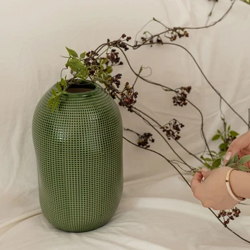 Домашняя теплица Na зеленая керамическая дизайнерская ваза украшение дома модельная комната роскошное устройство для гидропоники в гостиной