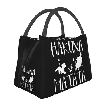 Женская сумка для ланча Timon Pumba Hakuna Matata с изоляцией, термосумка-холодильник для рабочего пикника