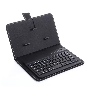 Защитный чехол-накладка из кожи HMTX с беспроводной клавиатурой, совместимой с Bluetooth, для мобильного телефона iPhone