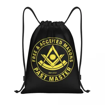 Изготовленная на Заказ Масонская Сумка на Шнурке Freemason для Покупок Рюкзаки для Йоги Женщины Мужчины Mason Freemasonry Sports Gym Sackpack