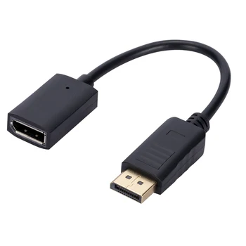 Кабель-преобразователь DP для мужчин и женщин, кабель-преобразователь сигнала, совместимый с Mini DP для HDMI, 20pin 10,8 Гбит / с с возможностью горячей замены для компьютера