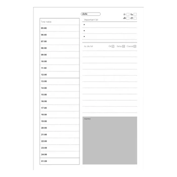 Компактный и прочный бизнес-планировщик для руководителей с отрывной страницей для планирования и напоминаний