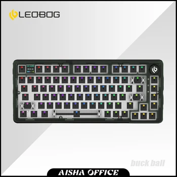 Комплекты беспроводной механической клавиатуры LEOBOG K81Pro, Многофункциональная ручка, ЖК-экран, Трехрежимная игровая клавиатура, подарки для ноутбуков для геймеров