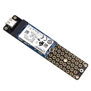 Конвертер NGFF M.2 в USB3.1 Type-C со скоростью 10 Гбит/с Адаптер жесткого диска M.2 NGFF Поддержка чипа JMS580 Размером 2230/2242/2260/2280 SSD
