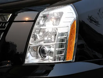 Крышка фары Прозрачный корпус лампы фары Замените оригинальный абажур из оргстекла для Cadillac Escalade 2006-2013