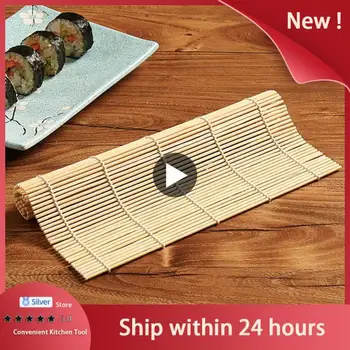 Кухонный инструмент для суши Бамбуковый коврик для раскатки риса Онигири Своими руками Лопатки для риса Бамбуковый коврик для суши Японский станок для приготовления суши