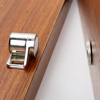 Магнитная защелка для дверцы шкафа с винтами Магнитный мебельный доводчик для дверцы двери Сверхмощная магнитная защелка