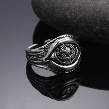 Модное кольцо неправильной формы с кошачьим глазом в стиле панк, Трендовый дизайн, Индивидуальность, Регулируемый палец для женщин, Реалистичный Ювелирный подарок