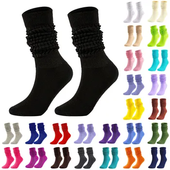 Носки-пузыри средней высоты, модные и универсальные Носки, мужские и женские носки одного размера, чулки до бедра, большого размера