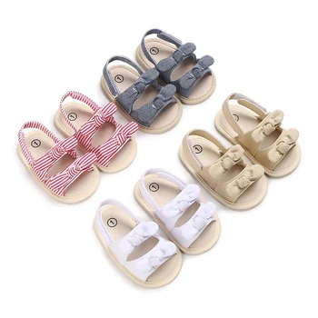Обувь для новорожденных Летние сандалии для девочек, удобные мягкие ножки, нескользящая мягкая подошва, первый шаг