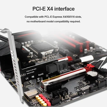 Плата расширения PCI E к SFF-8643 PCI-EX4 /X8/X16 PCIE X4 К SFF8643 Карта расширения PCIE К SSD-накопителю U2 NVMe