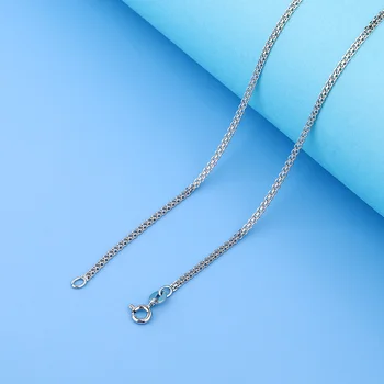 Популярное корейское модное ожерелье из стерлингового серебра 925 пробы, цепочка на ключицу, цепочка на бак без кулона, голая цепочка