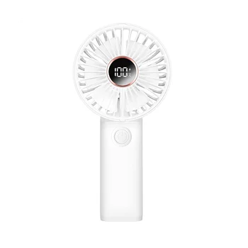 Портативный вентилятор Ручной вентилятор, шейный вентилятор, бесшумный, вентилятор для зарядки через USB, функция мобильного аккумулятора, удобно носить с собой