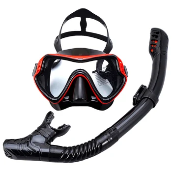 Профессиональные маски для подводного плавания, набор для подводного плавания, силиконовая юбка для взрослых, Противотуманные очки, Оборудование для бассейна