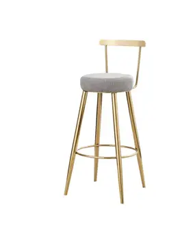 Скандинавские барные стулья, Кассовые стулья, Барные стулья со спинкой, Домашний Простой высокий стул, Модный Повседневный Креативный