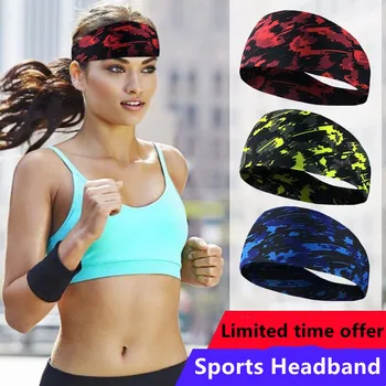 Спортивная повязка на голову Эластичная Мужская Повязка для йоги и бега, спортивная повязка для волос, повязка для фитнеса на открытом воздухе