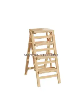 Стремянка без установки Многофункциональная бытовая лестница, утолщенный складной табурет для помещений, стул для подъема по лестнице двойного назначения