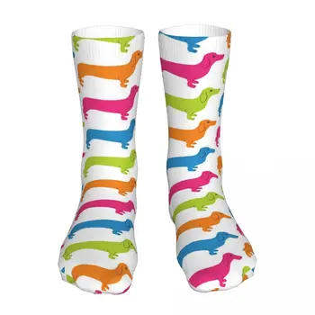 Такса Различных цветов Унисекс, новые носки, зимние носки, теплые толстые вязаные мягкие повседневные носки