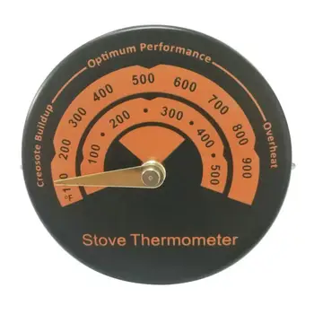 Термометр для плиты Магнитный вентилятор для камина для дровяной горелки Печь для барбекю Индикатор горения в плите Датчик температуры Измерительный инструмент